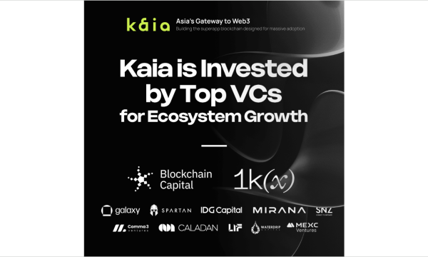 English Translation:**

"Kaia Secures Funding from Prominent VCs Including 1kx and Blockchain Capital, Accelerates Web3 Adoption in Asian Markets"